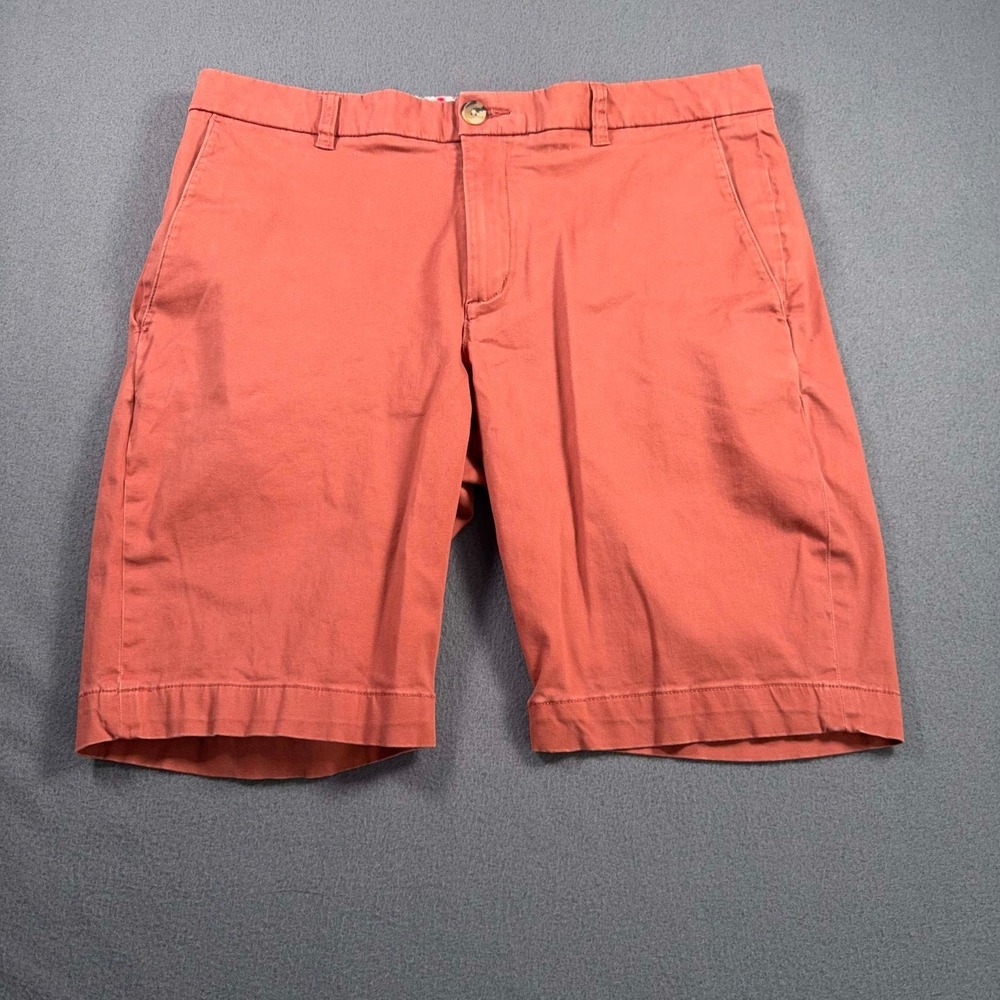 Ben Sherman Mens Chino‎ Shorts 34 Brick Red Stretch Walking Shorts 34x9